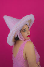 Load image into Gallery viewer, Ruffle Witch Hat in Pink (Large)