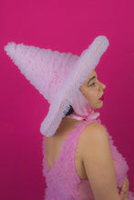 Load image into Gallery viewer, Ruffle Witch Hat in Pink (Large)