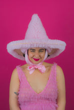 Load image into Gallery viewer, Ruffle Witch Hat in Pink (Large)