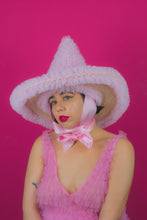 Load image into Gallery viewer, Ruffle Witch Hat in Pink (Large)