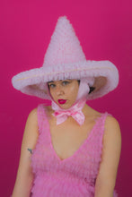 Load image into Gallery viewer, Ruffle Witch Hat in Pink (Large)