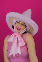 Load image into Gallery viewer, Ruffle Witch Hat in Pink (Large)