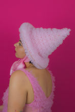 Load image into Gallery viewer, Ruffle Witch Hat in Pink (small)
