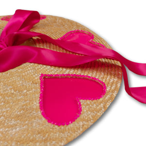 Heart on my Sleeve Straw Hat (Large)