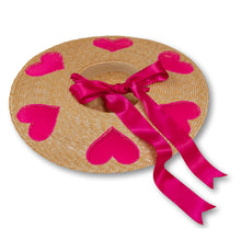 Load image into Gallery viewer, Heart on my Sleeve Straw Hat (Large)