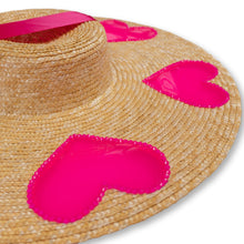 Load image into Gallery viewer, Heart on my Sleeve Straw Hat (Large)