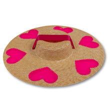 Load image into Gallery viewer, Heart on my Sleeve Straw Hat (Large)