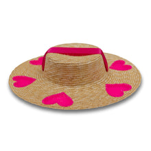 Load image into Gallery viewer, Heart on my Sleeve Straw Hat (Small)