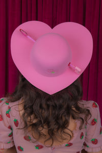 Love Struck Heart Hat in Pink