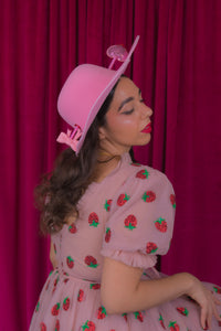 Love Struck Heart Hat in Pink