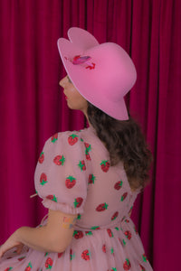 Love Struck Heart Hat in Pink