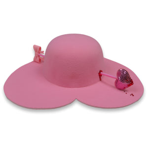 Love Struck Heart Hat in Pink