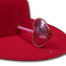 Load image into Gallery viewer, Love Struck Heart Hat in Red