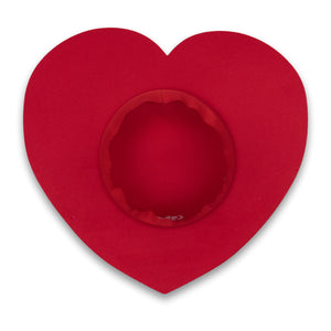 Love Struck Heart Hat in Red