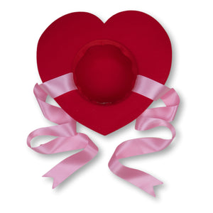 Love Struck Heart Hat in Red