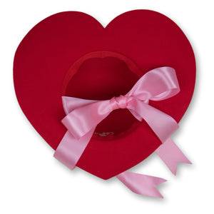 Love Struck Heart Hat in Red