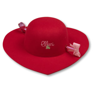 Love Struck Heart Hat in Red