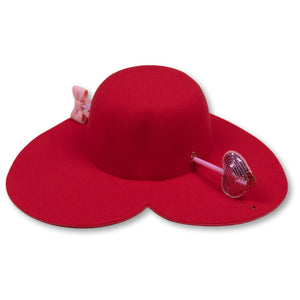 Love Struck Heart Hat in Red