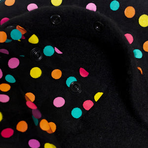 Going Dotty Beret in Black