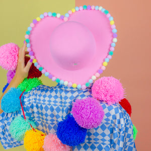 Candy Necklace Heart Hat