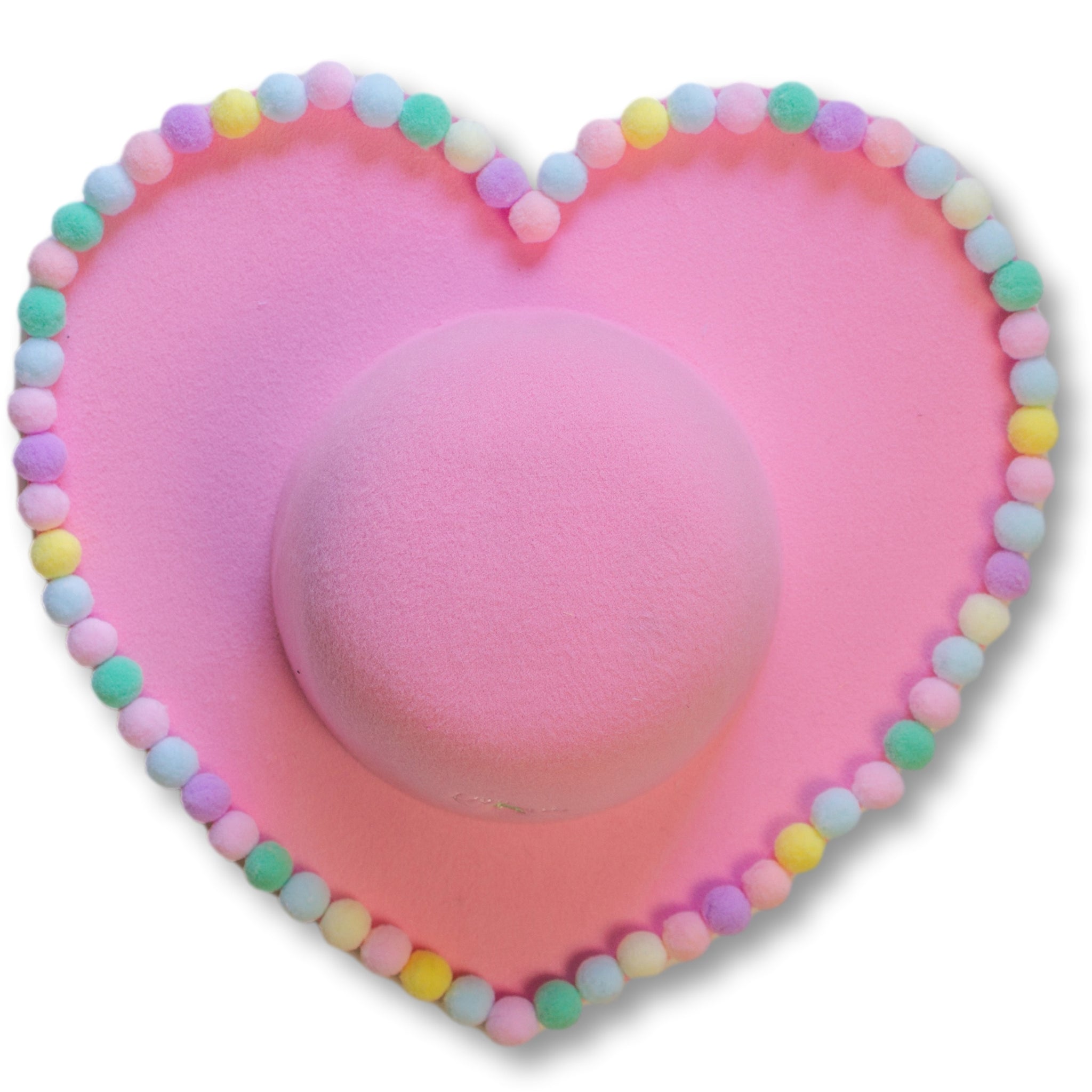 Elleni the label ruffle heart hat Dazzled Heart Hat in Red – Elleni the Label main image 4