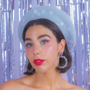 Glitter and Snowflakes Beret