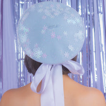 Load image into Gallery viewer, Glitter and Snowflakes Beret