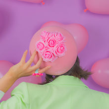 Load image into Gallery viewer, Half a Dozen Pink Roses Gumdrop Hat