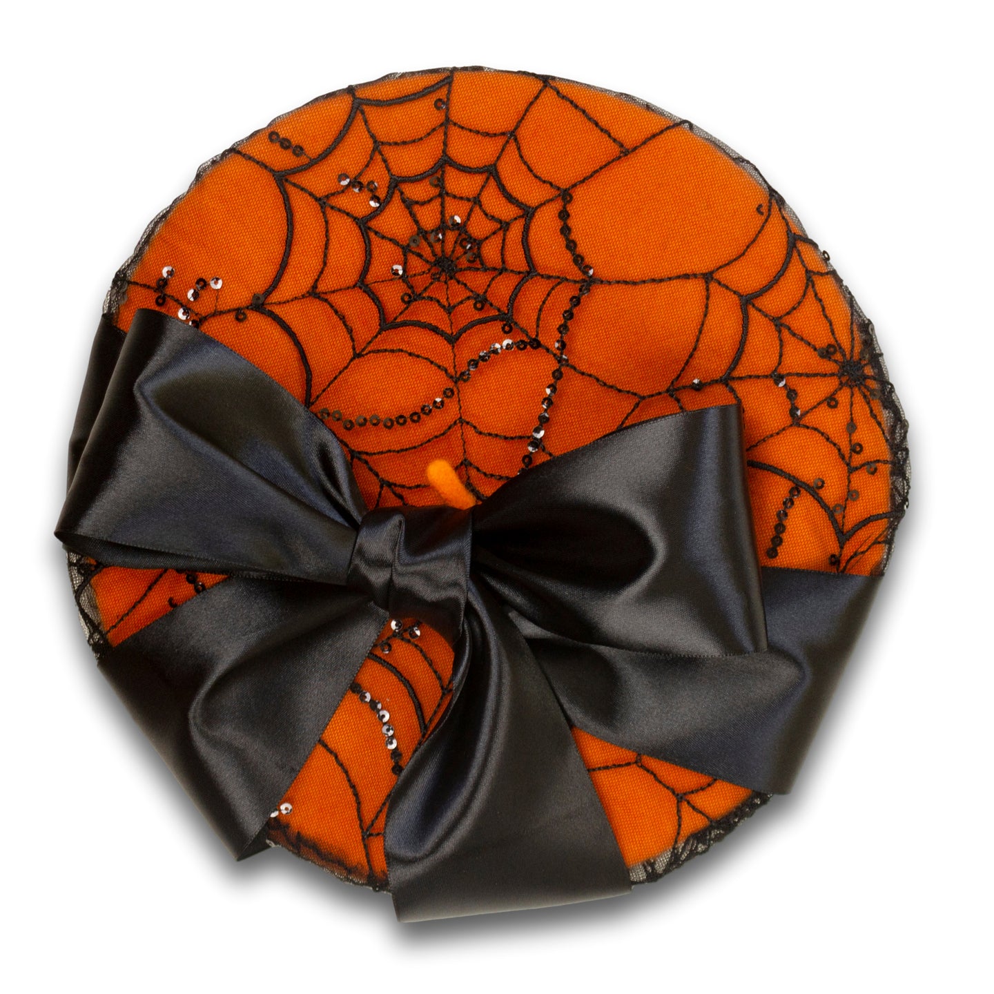 Cobweb Beret in Orange