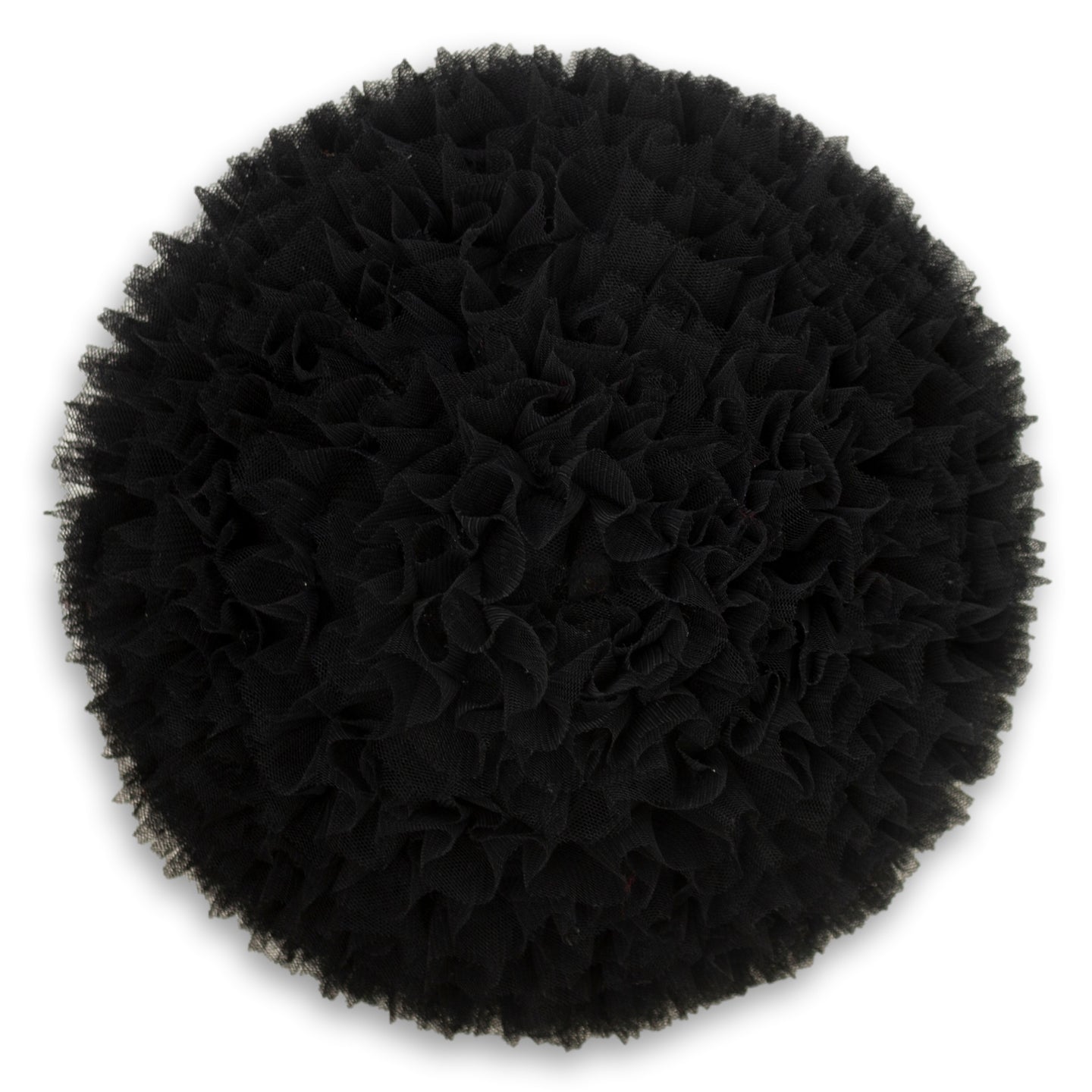 Ruffle Gumdrop Hat in Black