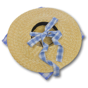Life's a Picnic Straw Hat in Savoury (Large)