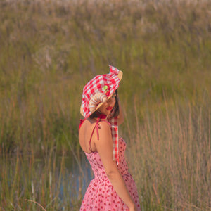 Life's a Picnic Straw Hat in Sweet (Small)