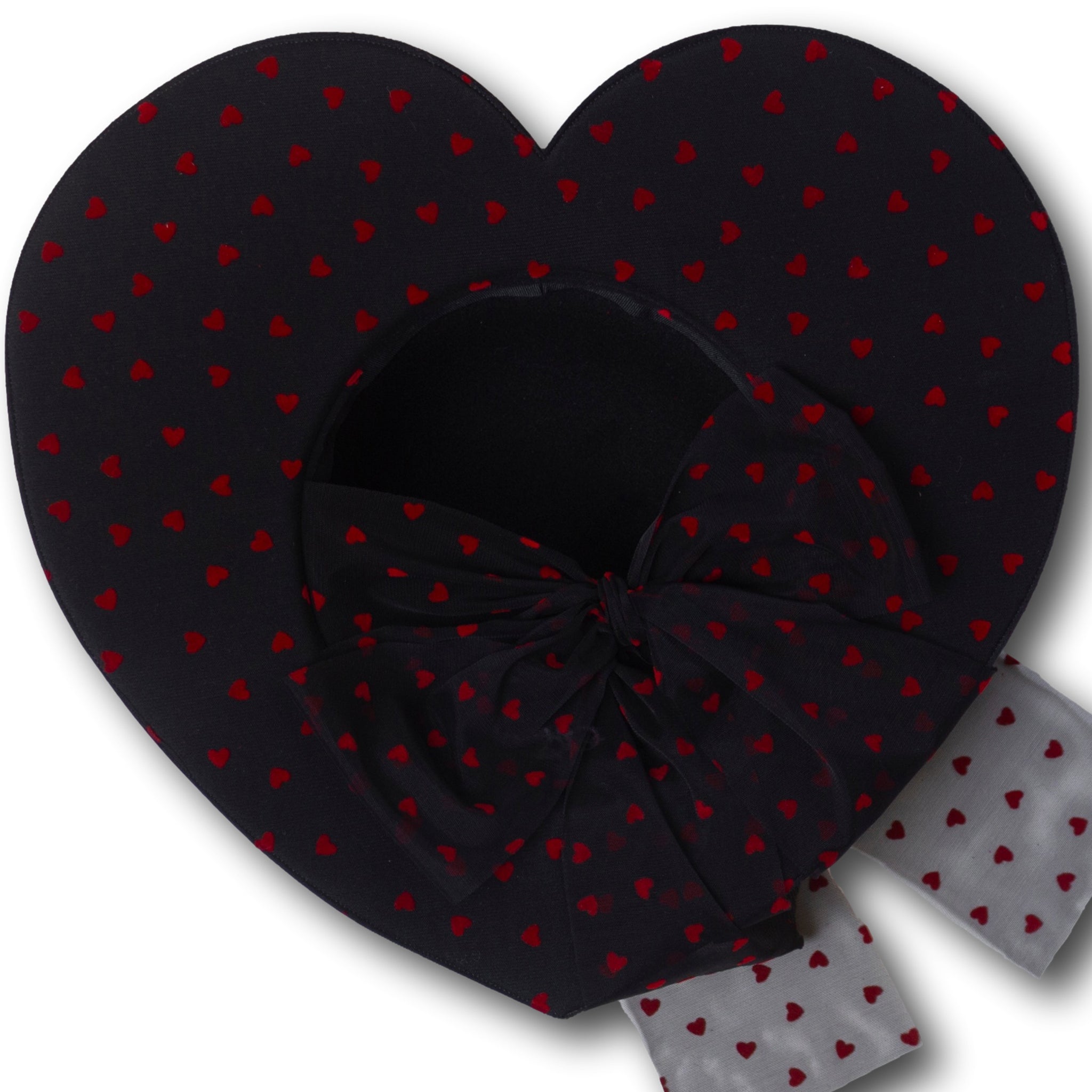 Elleni the label ruffle heart hat Dazzled Heart Hat in Red – Elleni the Label main image 3