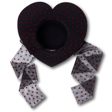 Load image into Gallery viewer, Skip a Beat Heart Hat in Black