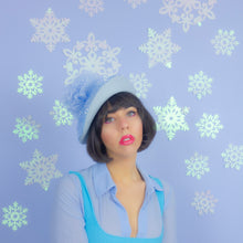 Load image into Gallery viewer, Snow Queen Beret in Blue